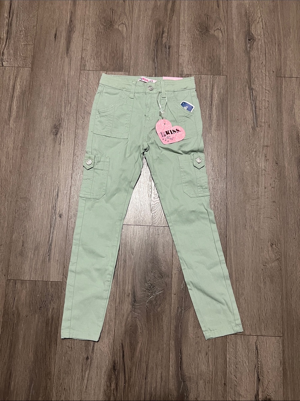 Kiss Pastel Mint Cargo Skinny Pants
